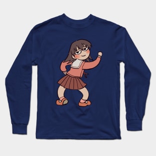 smug tomo meme azumanga daioh Long Sleeve T-Shirt